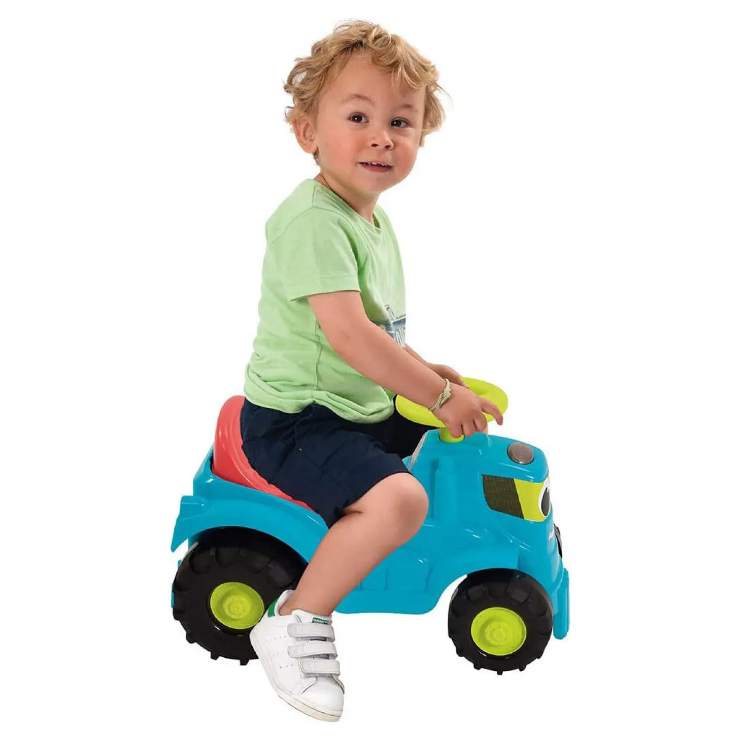 Ecoiffier Tractor met Aanhanger en Grasmaaier