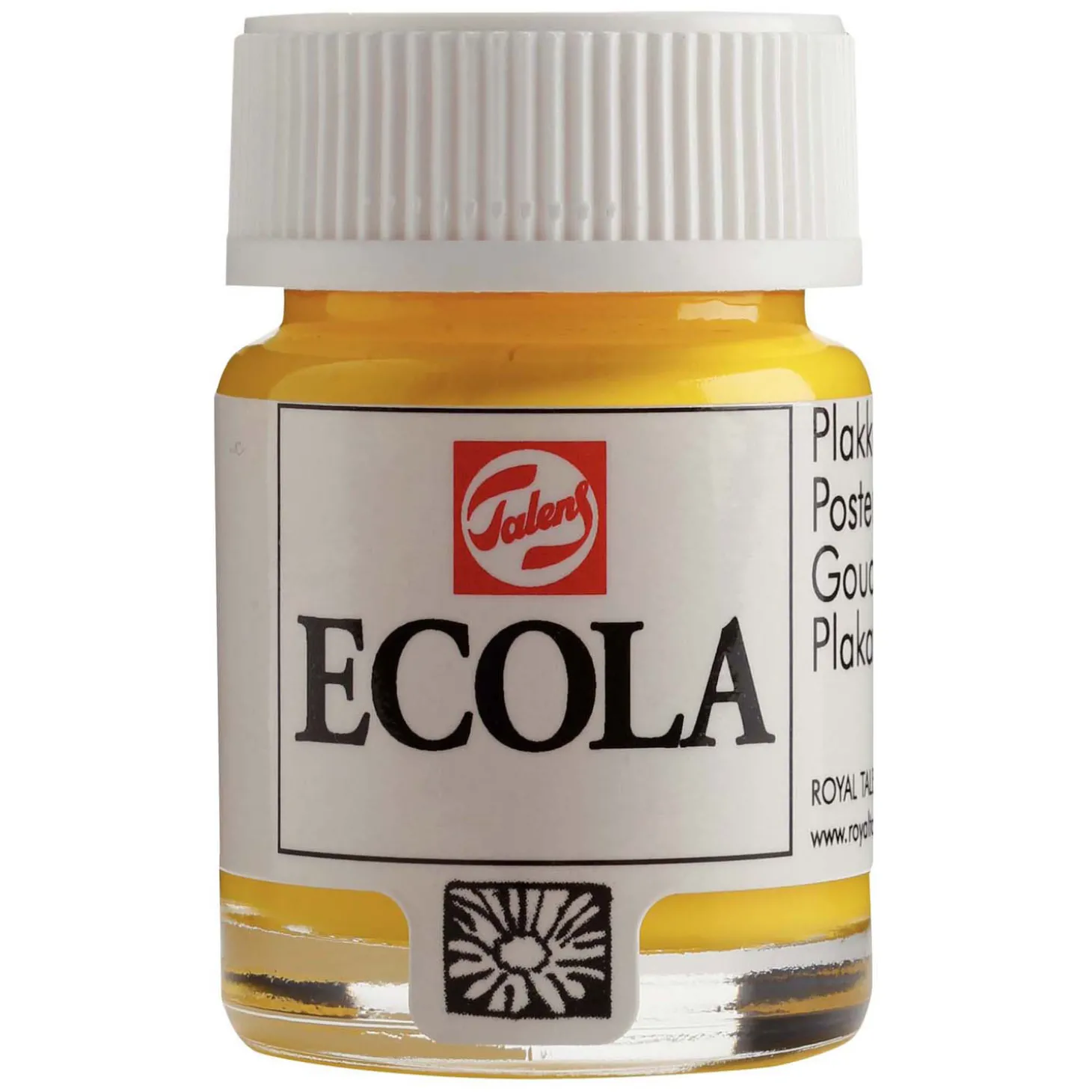Ecola Plakkaatverf Fles 16ml Geel 200