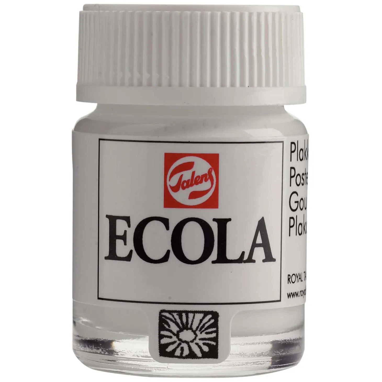Ecola Plakkaatverf Fles 16ml Wit 100