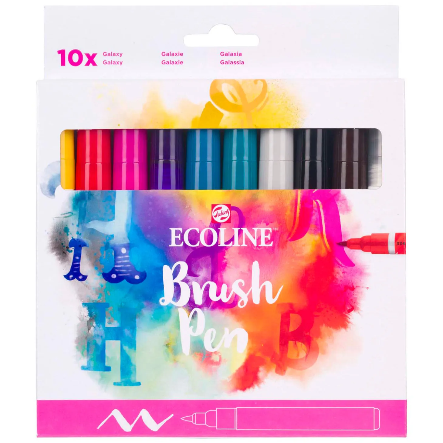 Ecoline Brush Pen set Galaxy, 10 Kleuren
