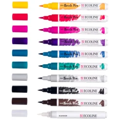Ecoline Brush Pen set Galaxy, 10 Kleuren