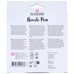 Ecoline Brush Pen Set Helder, 10 Kleuren