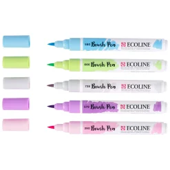 Ecoline Brush Pen set Pastel, 5 Kleuren