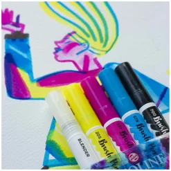 Ecoline Brush Pen Set Primair, 5 Kleuren