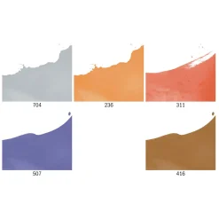 Ecoline Vloeibare Waterverf Set Additioneel, 5x30ml