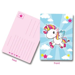 Eenhoorn Uitnodigingen, 8st.