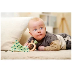 Eichhorn Baby HIPP Houten Bijtring met Knuffeldoekje