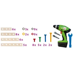 Eichhorn Constructor Gereedschapskist met Boor, 70dlg.