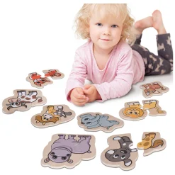 Eichhorn Houten Dierenpuzzel, 16st.