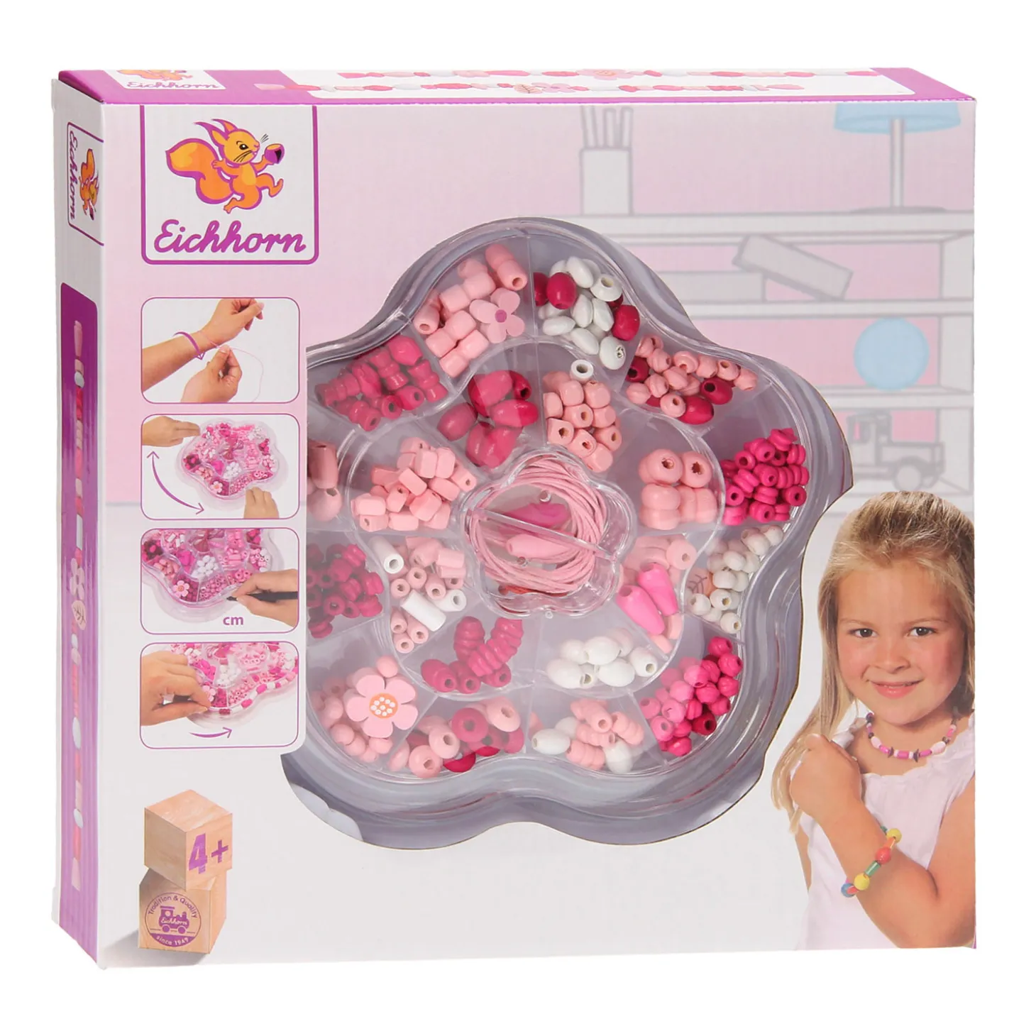 Eichhorn Houten Kralen Set, 275dlg.