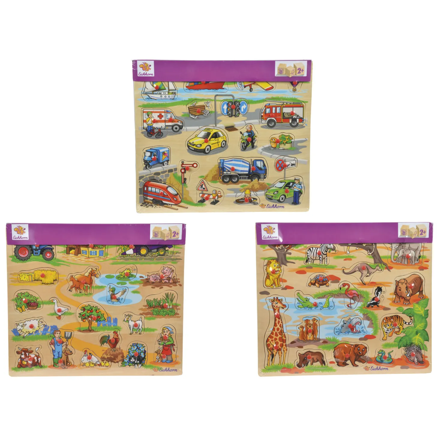 Eichhorn Houten Mega Noppenpuzzel