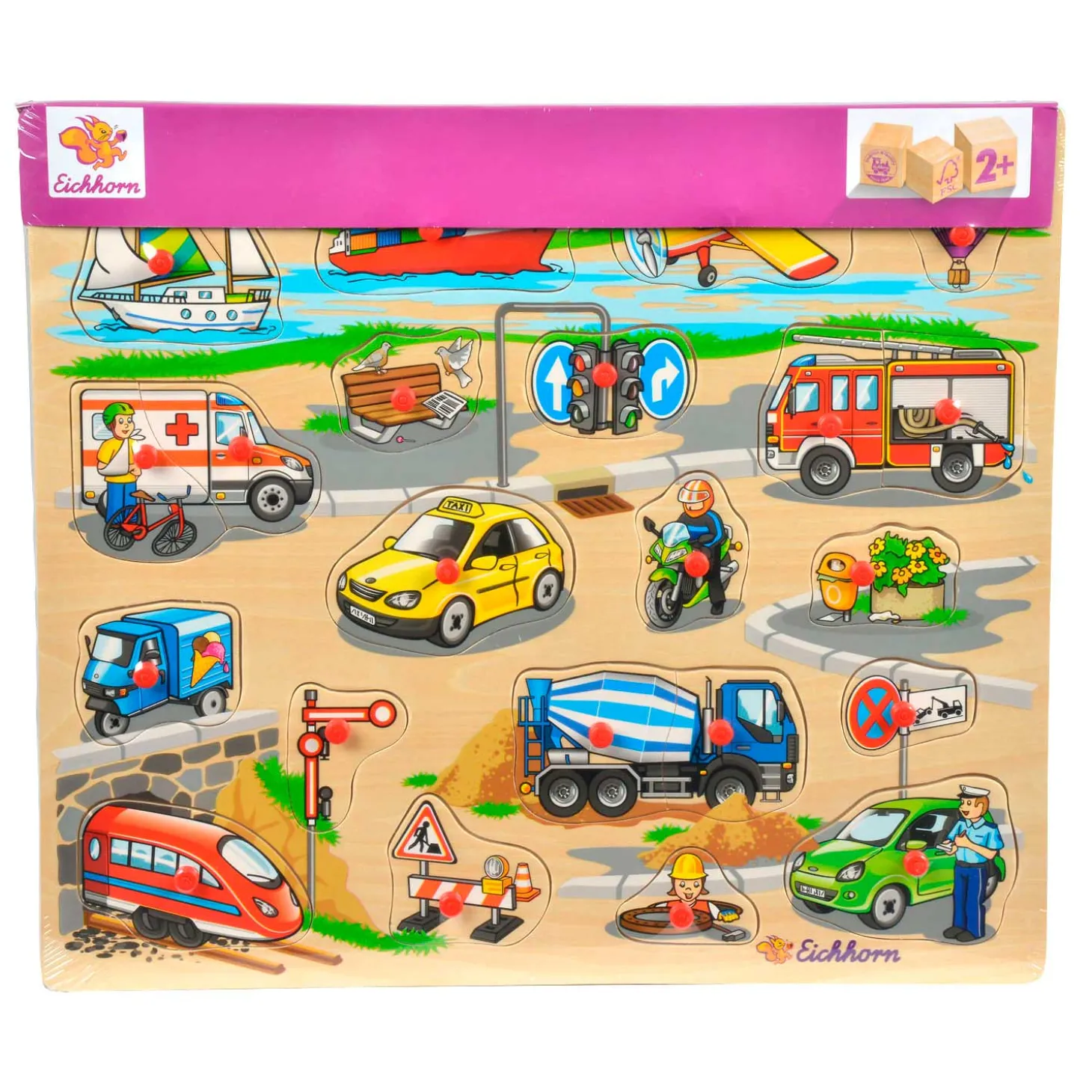 Eichhorn Houten Mega Noppenpuzzel