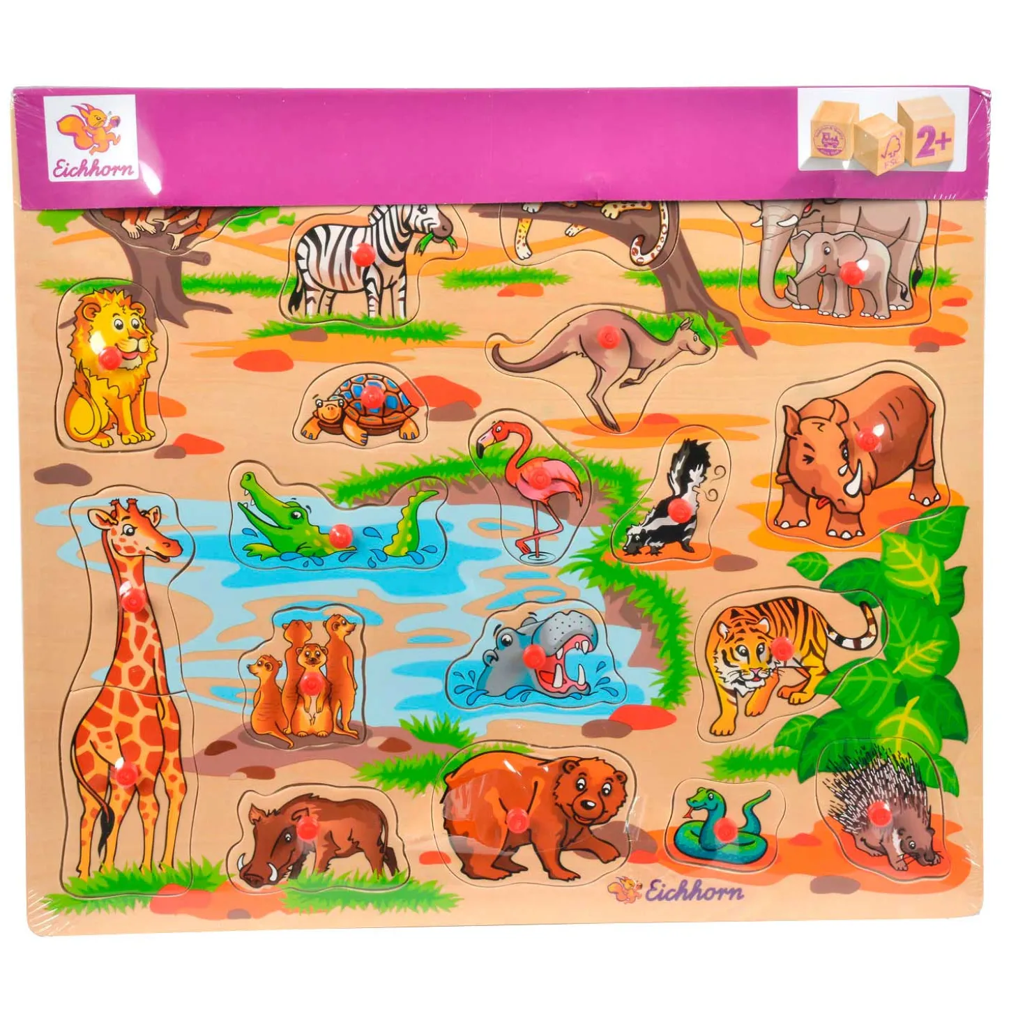 Eichhorn Houten Mega Noppenpuzzel