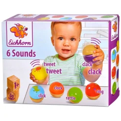 Eichhorn Houten Muziekballen, 6st.