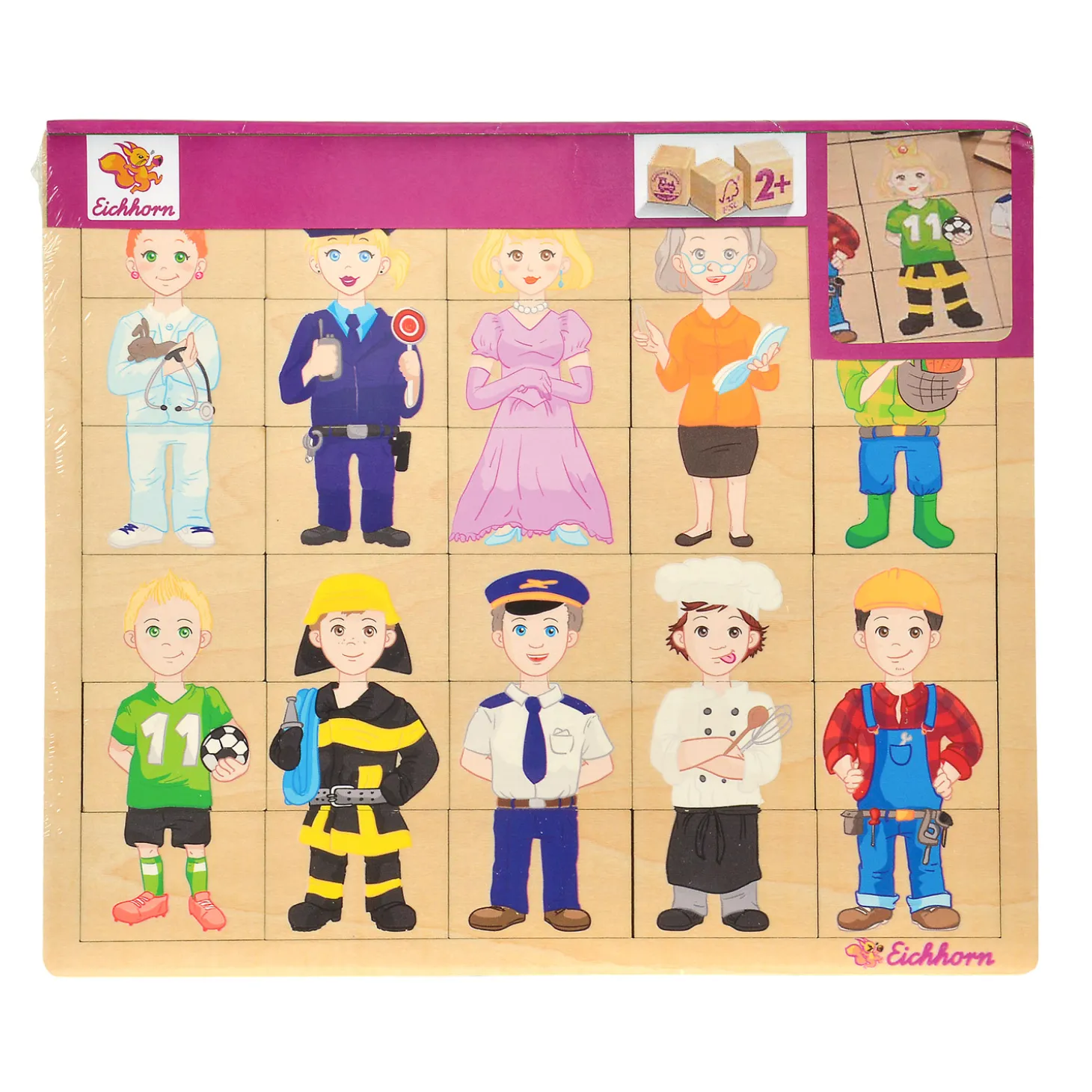 Eichhorn Houten Puzzel - Beroepen, 30st.