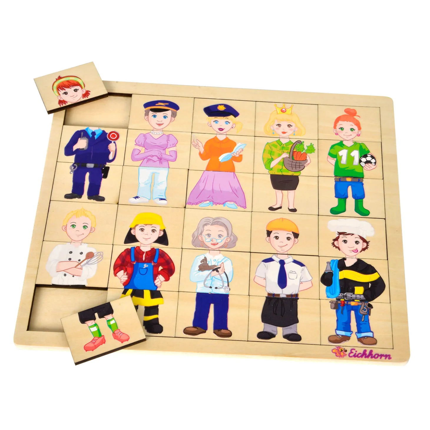 Eichhorn Houten Puzzel - Beroepen, 30st.