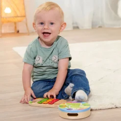 Eichhorn Houten Trommel en Xylofoon Muziekset, 3dlg.