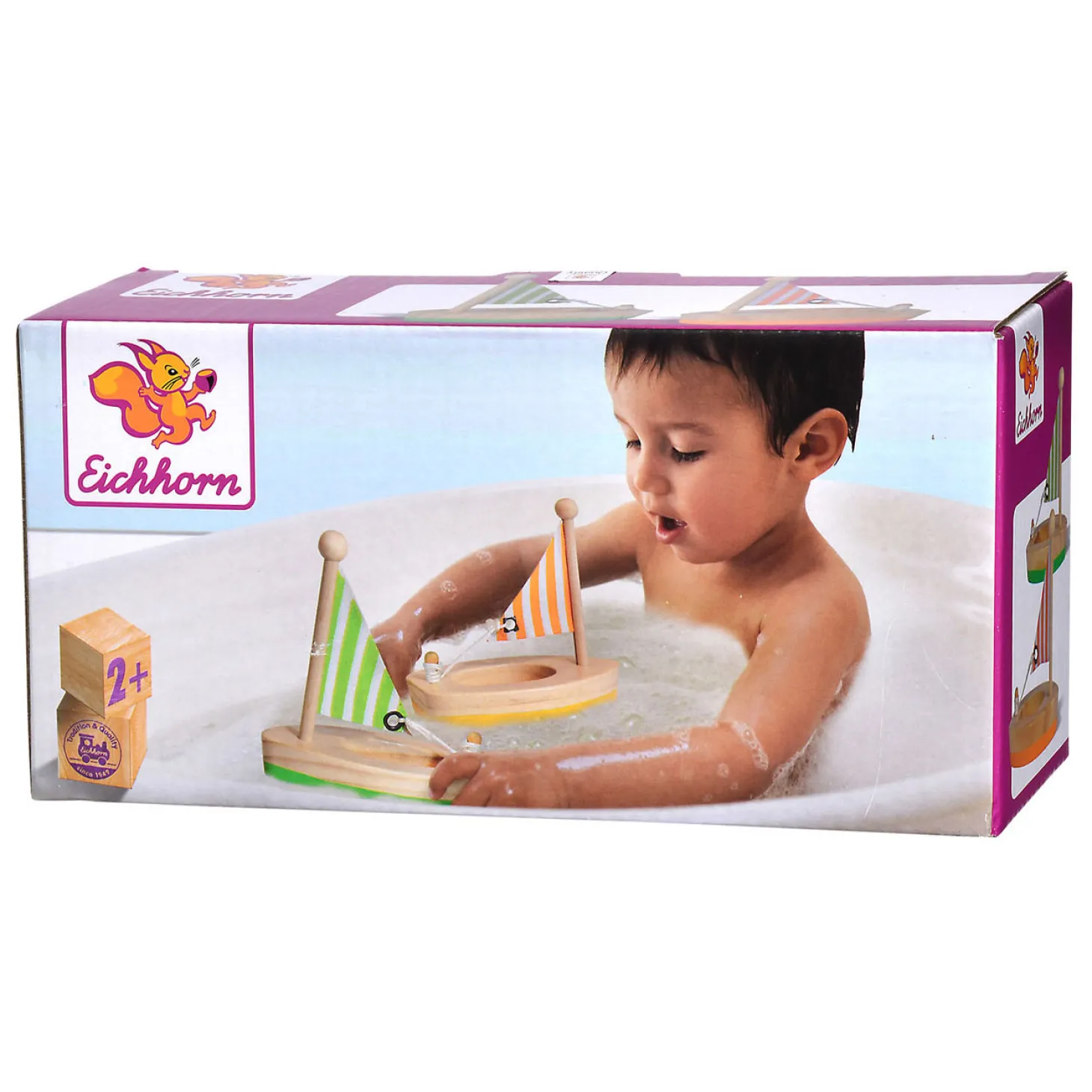 Eichhorn Houten Zeilbootjes, 2st.