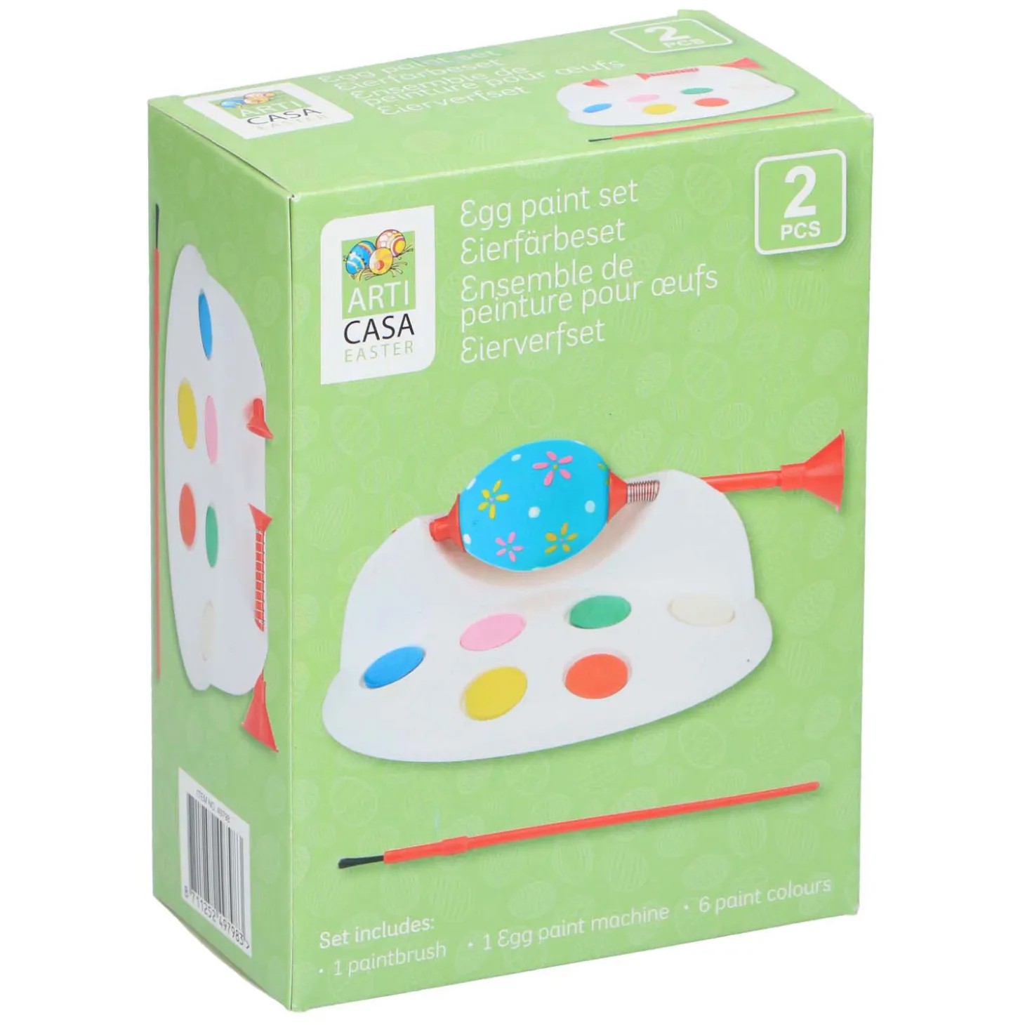 Eierverfset met Penseel