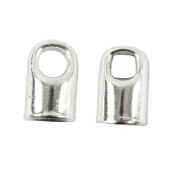 Eindkap Verzilverd, 8st.