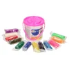 Emmertje met Gekleurde Klei, 12st. - Roze