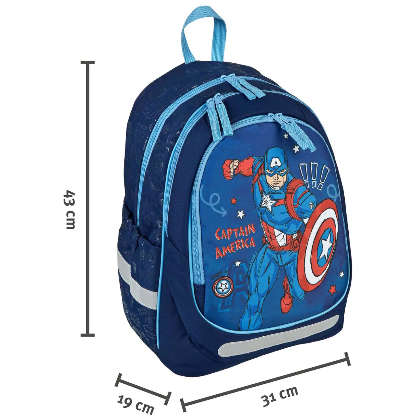Ergonomische Schoolrugzak Captain America
