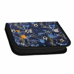 Etui met Accessoires Voetbal Blauw, 25dlg.