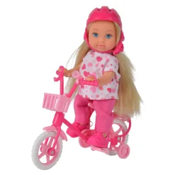 Evi Love Pop met Fiets