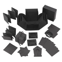 Explosion Box Geschenkdoos Zwart Set