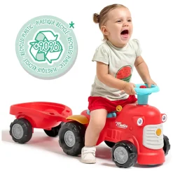 FALK Looptractor Maurice met Trailer Rood