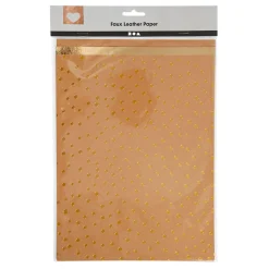 Faux Leather Papier, 3 Vellen