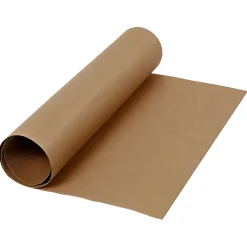 Faux Leather Papier Donkerbruin, 1mtr.