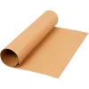 Faux Leather Papier Lichtbruin, 1mtr.