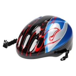 Fietshelm, maat 50-54 -Blauw/Rood