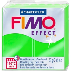 FIMO Effect Boetseerklei Neon Groen, 57gr