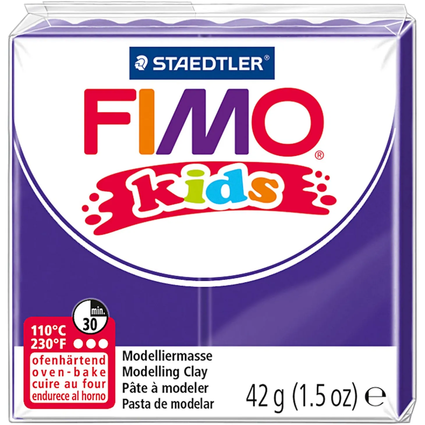 FIMO Kids Boetseerklei Paars, 42gr
