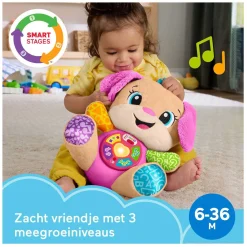 Fisher Price Zusje Puppy Knuffel met Geluid