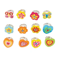 Fleurige Houten Ring