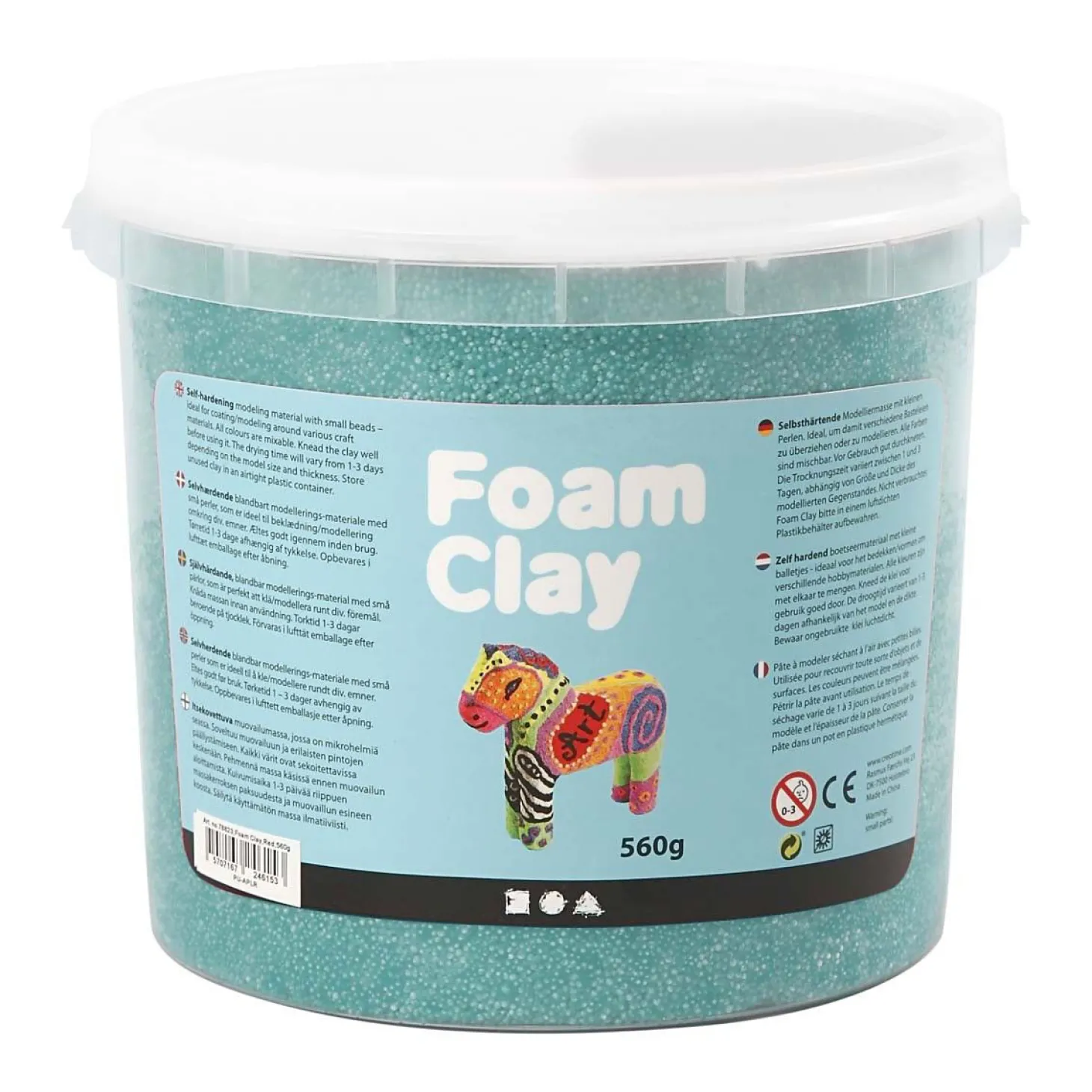 Foam Clay - Donkergroen, 560gr.