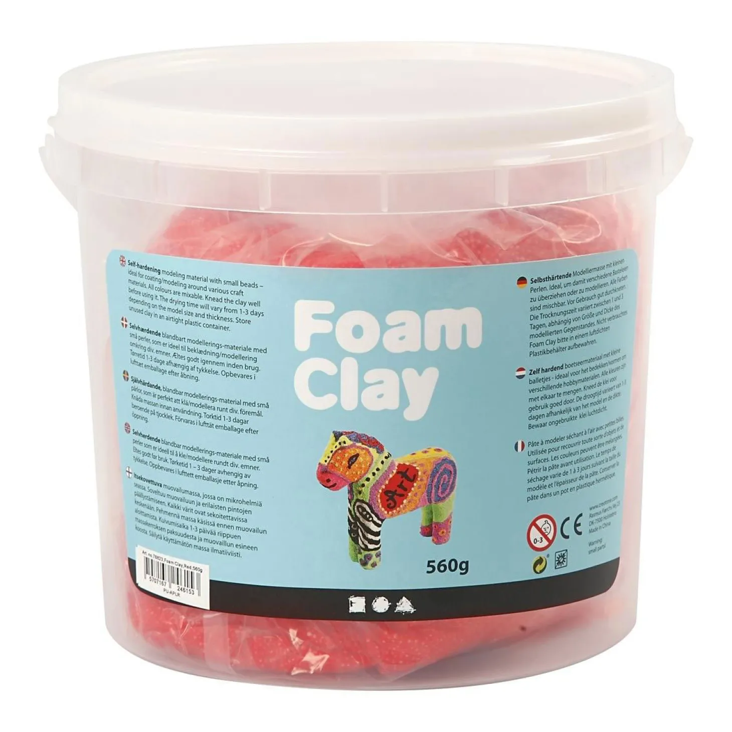Foam Clay - Rood, 560gr.