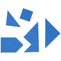 Foam Tangrampuzzels, 4st.