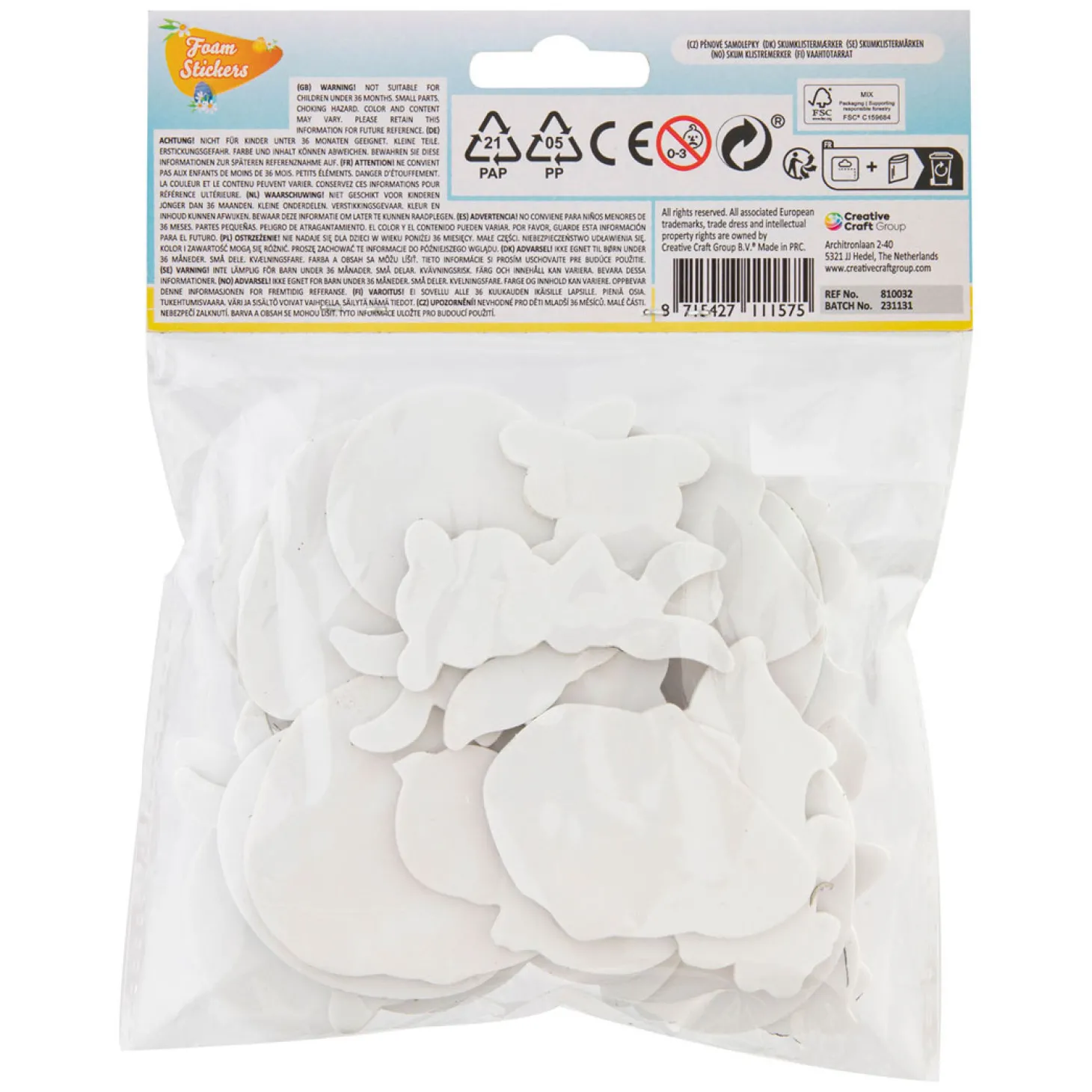 Foamstickers Pasen, 30st.