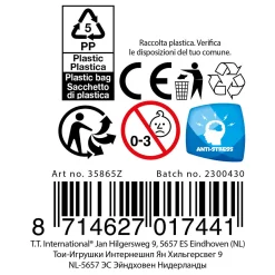 Fun Knijparmband Flower met Glitters