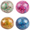 Fun Knijpbal  Night Gevuld met Glittergel, 6cm