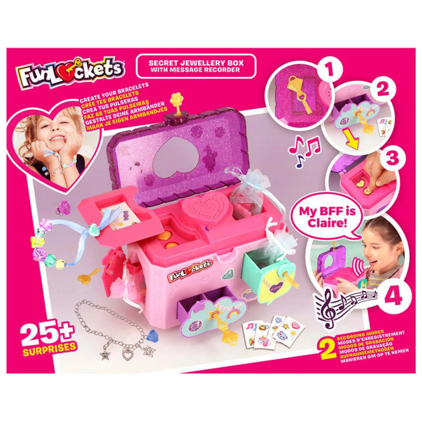 FunLockets Geheime Sieradendoos Met Berichtrecorder