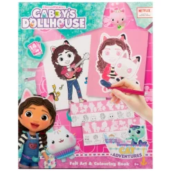Gabby's Dollhouse Viltkunst & Kleurboek