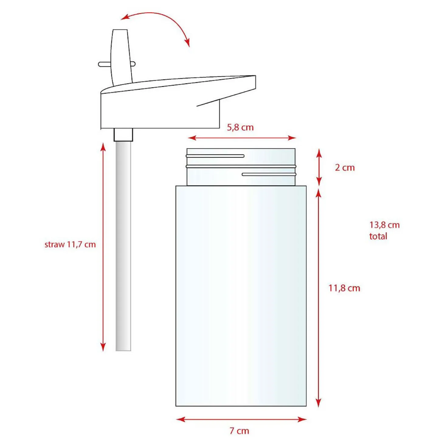 Gabby's Poppenhuis Drink Up Drinkfles, 450ml