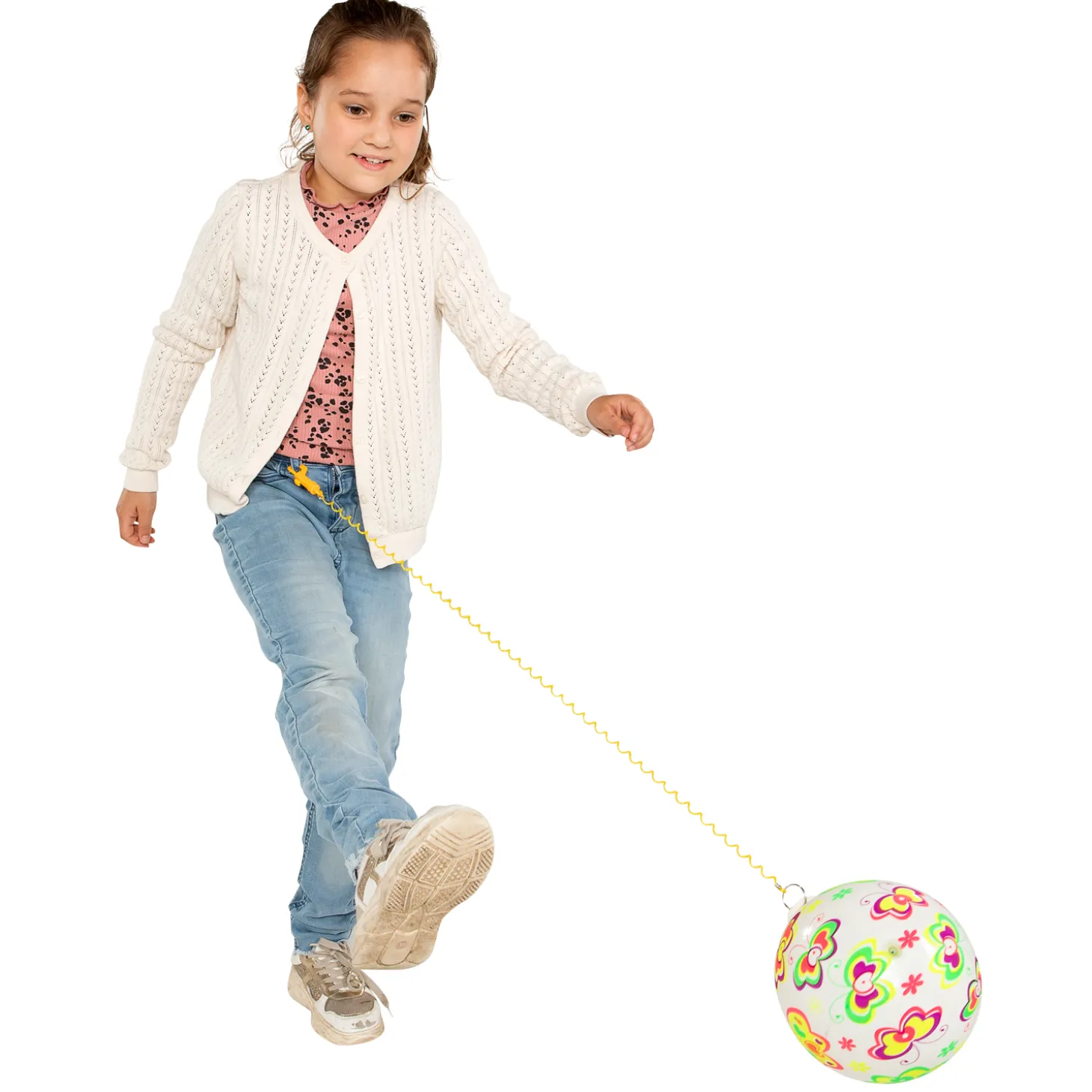 Gametime Bal met Vlinders aan Koord, 21cm