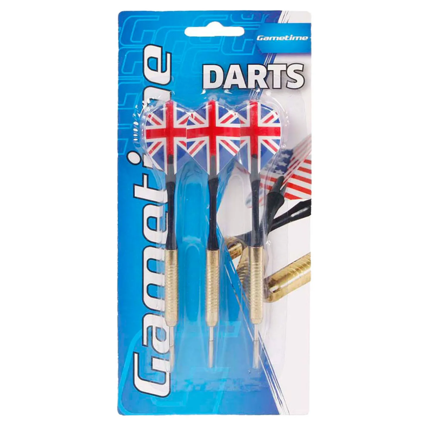 Gametime Brass Plated Metalen Dartpijlen 18g, 3st.