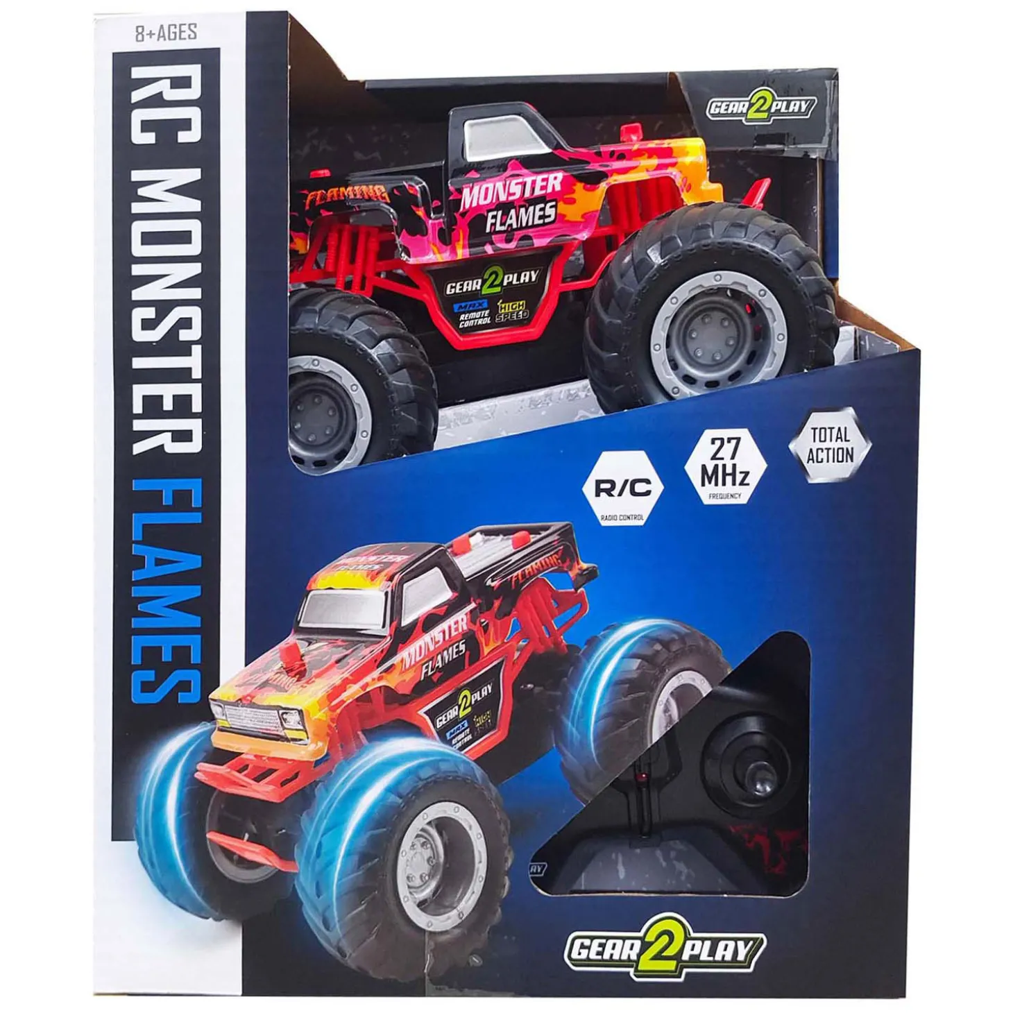 Gear2Play RC Bestuurbare Auto Monster Flames